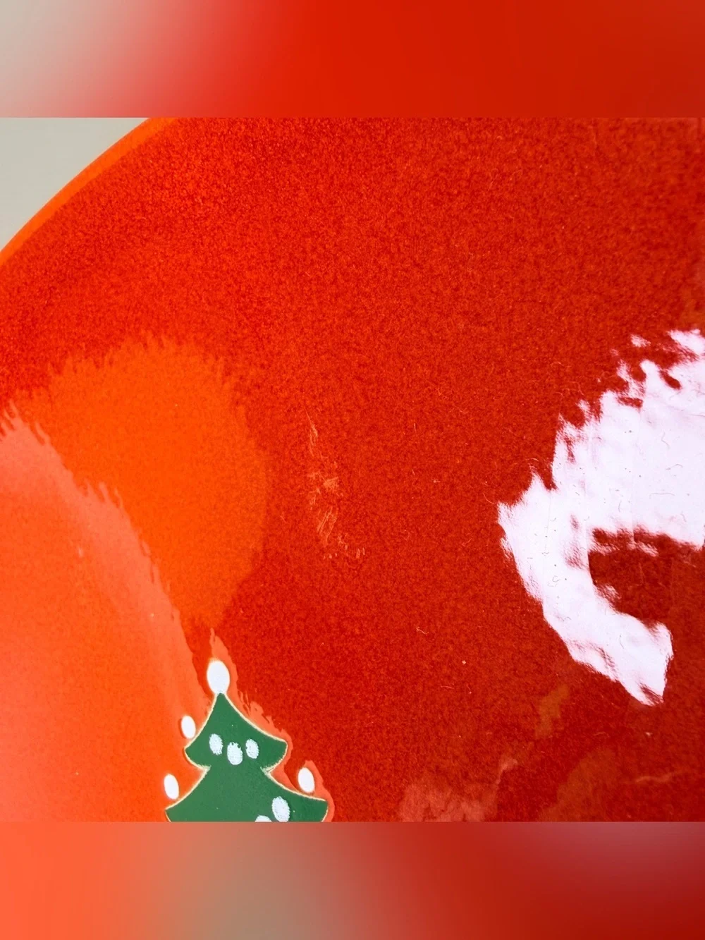 Waechtersbach Germany Red Christmas Tree Oval Platter 10.5” Holiday Vintage NWT